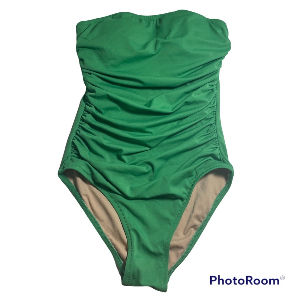 J. Crew green one piece swimsuit size S